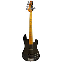 Markbass MB GV 5 Gloxy Val Black CR MP  5-струнная бас-гитара с чехлом, JJ, активный преамп, черный