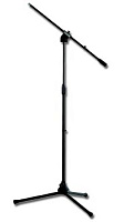 EuroMet MBS-C 00624 Напольная микрофонная стойка - "журавль", черного цвета, металлическое основание