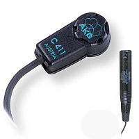AKG C411L  микрофон для струнных инструментов, к поверхности крепится на жидкой резине, разъём 3-контактный mini-XLR