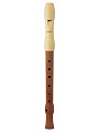 HOHNER B95830  Блокфлейта сопрано, немецкая система, 3 части, дерево/пластик, слоновая кость