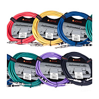 JOYO CM-04 Cable Yellow инструментальный кабель, 4,5 м, TS-TS 6,3 мм