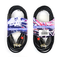 AuraSonics J35Y2RCA-3 аудио Y-кабель, мини-джек стерео 3.5 мм - 2 RCA, длина 3 м