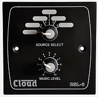 CLOUD Electronics RSL-6B Панель удаленного управления (выбор источника, изменение уровня громкости), цвет черный