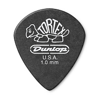 Dunlop 482R100 Tortex Pitch Black Jazz III 72Pack  медиаторы, толщина 1 мм, 72 шт.