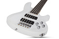 Schecter C-5 DELUXE SWHT Бас-гитара, 5 струн, цвет Satin White