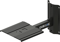 QUIK LOK QL958 настенный держатель-подставка 23 кв.см для акустических систем до 35 кг, с возможностью регулировки +/-90°, черный