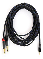 AuraSonics J35Y2J63-3-LONG Y-кабель jack 3.5 мм - 2 x XLR, длина 3 метра