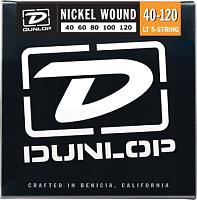 DUNLOP DBN40120 Nickel Plated Steel Bass 40-120 5 Strings струны для 5-струнной бас-гитары