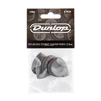 Dunlop 445P200 Big Stubby Nylon 6Pack  медиаторы, толщина 2 мм, 6 шт.