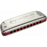 HOHNER Golden Melody Progressive D-major профессиональная диатоническая губная гармоника