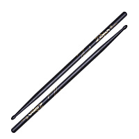 ZILDJIAN Z5AB 5A BLACK барабанные палочки с деревянным наконечником, орех, цвет черный