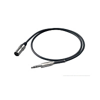 Proel BULK230LU05  Микрофонный кабель, XLR папа  стерео Jack 6.3 мм, длина 0.5 метра