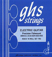 GHS 750 Струны для электрогитары, нержавеющая сталь, плоская обмотка, 09-11-16-24-32-42