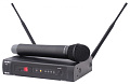 PROAUDIO WS-821HT Радиосистема с одним вокальным микрофоном, 16 каналов, A: 655-679 МГц, B: 800-822 МГц, синхронизация по IR, алюминиевый кейс, рэковые крепления