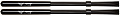 VATER VWHP Specialty Sticks Whip Руты, черный пластик, пластиковая черная ручка, регулируемые