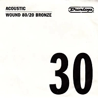 Dunlop DAB30 80/20 Bronze  струна для акустической гитары, 0.030