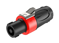 ROXTONE RS4F-S-RD Разъем кабельный типа speakon, 4-контактный, "female", цвет черно-красный