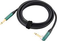 Cordial CRI 3 PR инструментальный кабель угловой моно-джек 6,3 мм/моно-джек 6,3 мм, разъемы Neutrik, 3,0 м, черный