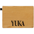 YUKA LT-CAJ2-WT тревел-кахон, съемный подструнник, бас порт, тапа белый тик, корпус орех, ремень