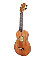WIKI UK91/S  гитара укулеле сопрано, сапеле, тонкий корпус, цвет натуральный