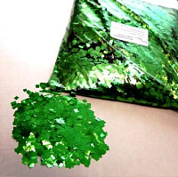 Global Effects Металлизированное конфетти 6x6 мм Зеленый (Отгрузка от 5 кг)