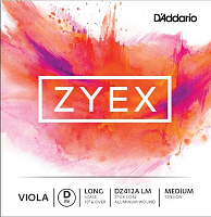 D'ADDARIO DZ412A LM Zyex струна для альта, D, Medium, Long Scale