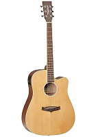 TANGLEWOOD TW10 E электроакустическая гитара, тип корпуса - Dreadnought с вырезом, электроника Tanglewood Premium Plus EQ