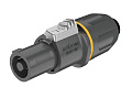 ROXTONE RS4FP-WP-Yellow Разъем speakon IP66 4-контактный, "мама", цвет черный, с желтым кольцом