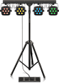 Behringer STAGE TRI LED BUNDLE ST1 трипод с 4 парами 7 х 3 Вт, RGB, ножной переключатель, коммутация, 24 шоу, DMX
