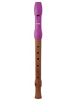 HOHNER B95831 Блокфлейта сопрано, немецкая система, 3 части, дерево/пластик, розовый