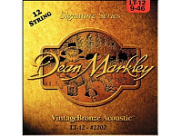 Dean Markley 2202 Vintage Bronze LT  струны для 12-струнной акустической гитары, 85% медь,15% цинк