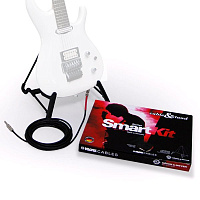 KLOTZ SMARTKIT Guitar комплект: гитарная стойка K&M 17581 и провод Klotz серии Pro Artist 5 метров с разъемами Switchcraft Jack