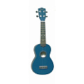 WIKI UK10G/BL  гитара укулеле сопрано, клен, цвет синий глянец, чехол в комплекте