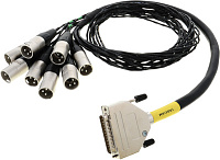 Cordial CFD 1,5 DMT цифровой кабель D-Sub/8xXLR male, 1,5 м, черный