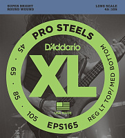 D'ADDARIO EPS165 струны для 4-струнной бас-гитары, сталь, Long, 45-065-085-105