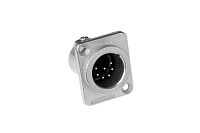 Amphenol AC7MDZ BULK Панельный разъем XLR "папа", 7 контактов