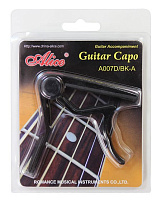 ALICE A007D/BK-A  каподастр для акустической гитары, цвет черный