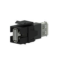 Procab VCK622/B Вставка-переходник Keystone USB 2.0 тип A (розетка) – USB 2.0 тип A (розетка), цвет черный