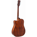 JET JDEC-255 OP электроакустическая гитара, дредноут с вырезом, ель/красное дерево, цвет натуральный