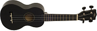 WIKI UK10G/BK   гитара укулеле сопрано, клен, цвет черный глянец, чехол в комплекте