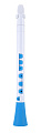 NUVO DooD (White/Blue) блокфлейта DooD, материал пластик, цвет белый/голубой, в комплекте кейс, запасные трости
