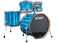 TAMA MBS42S-SKA STARCLASSIC PERFORMER ударная установка из 4-х барабанов, цвет голубой (светлые и темные полосы), клен/береза