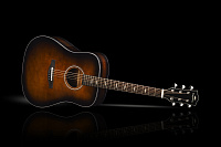 KEPMA F1E-D Cherry Sunburst электроакустическая гитара, цвет вишневый санберст, в комплекте чехол