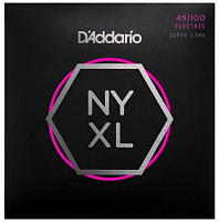 D'ADDARIO NYXL45100SL Набор струн для бас-гитары, 4 струны, 045-100