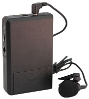 PROAUDIO MS-200T Передатчик системы гида с петличным микрофоном, VHF, 160-245 МГц, 3 канала, дальность 70 м