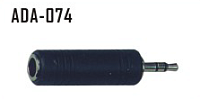 STANDS & CABLES ADA074  переходник джек стерео мама 6,3 мм -> мини-джек стерео папа 3.5 мм