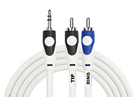 Kirlin LGY-364L 0.3M WH кабель Y-образный 0,3 м, 3,5 мм мини-джек стерео - 2 x RCA