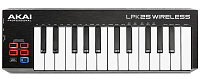 AKAI PRO LPK25 WIRELESS портативный беспроводной USB/MIDI-контроллер, 25 чувствительных мини-клавиш