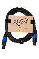 ROCKDALE SC001 Спикерный кабель с разъёмами типа Speakon для низковольтных соединений, OFC, 2x1.5 кв.мм, длина 6,5 м