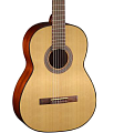 CORT AC100 W_BAG OP классическая гитара Deluxe с чехлом, корпус из красного дерева с верхом из ели, гриф из красного дерева с накладкой из палисандра, мензура 25.6", цвет Open Pore